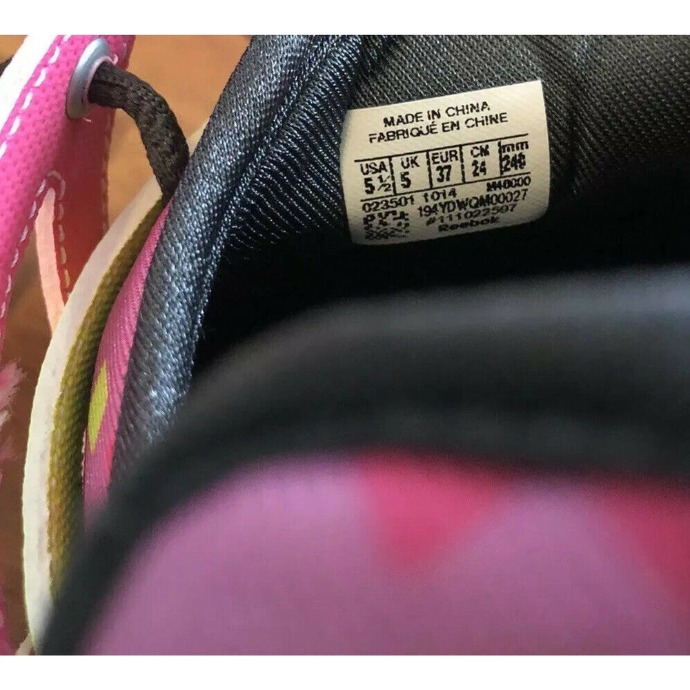 Women's Size 5.5 Reebok Nanoweb ZRated Workout Trainers Shoes Ortholite Bright - Picture 7 of 9